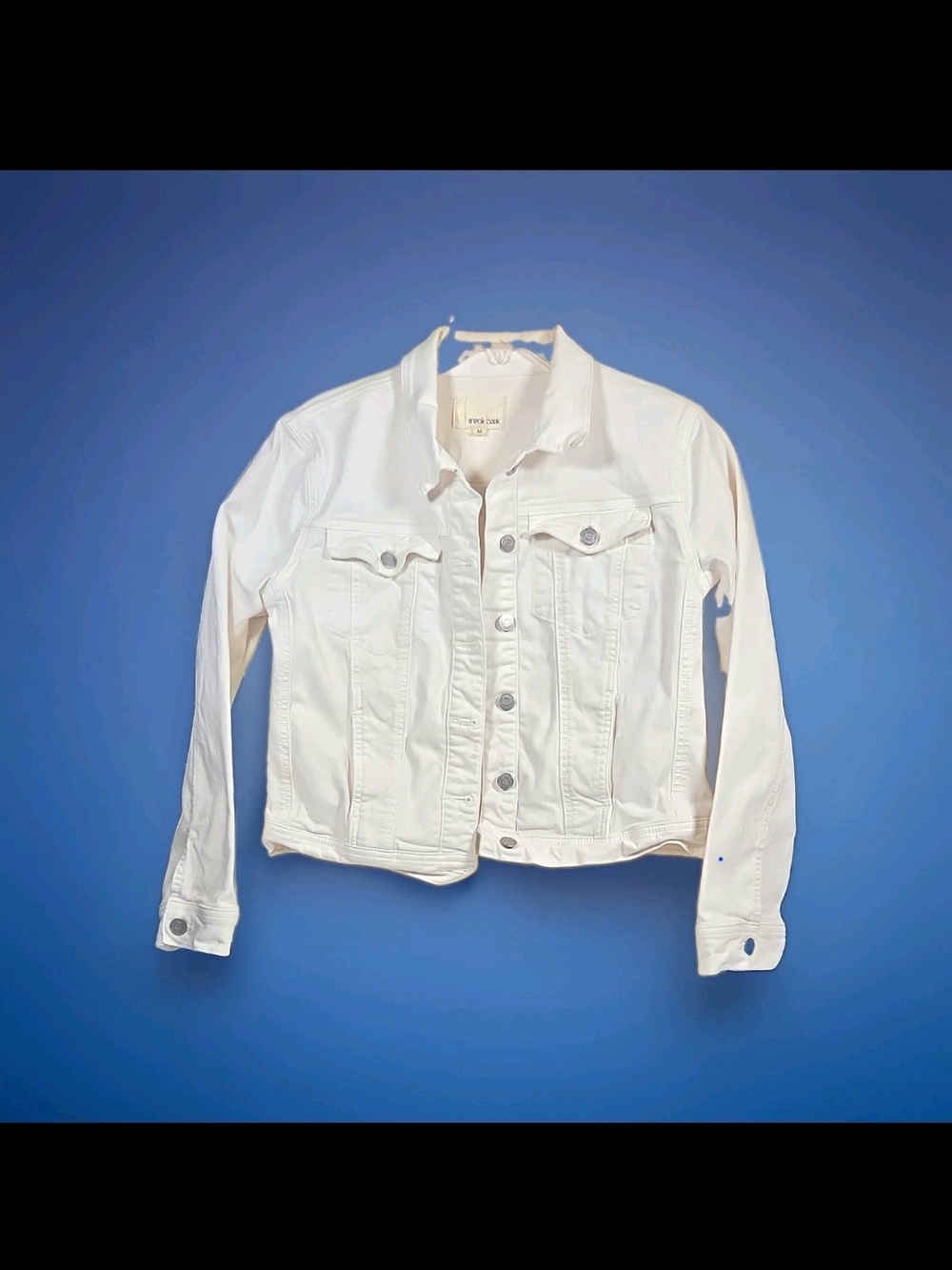 Sneak Peek White Denim Jacket - Women's